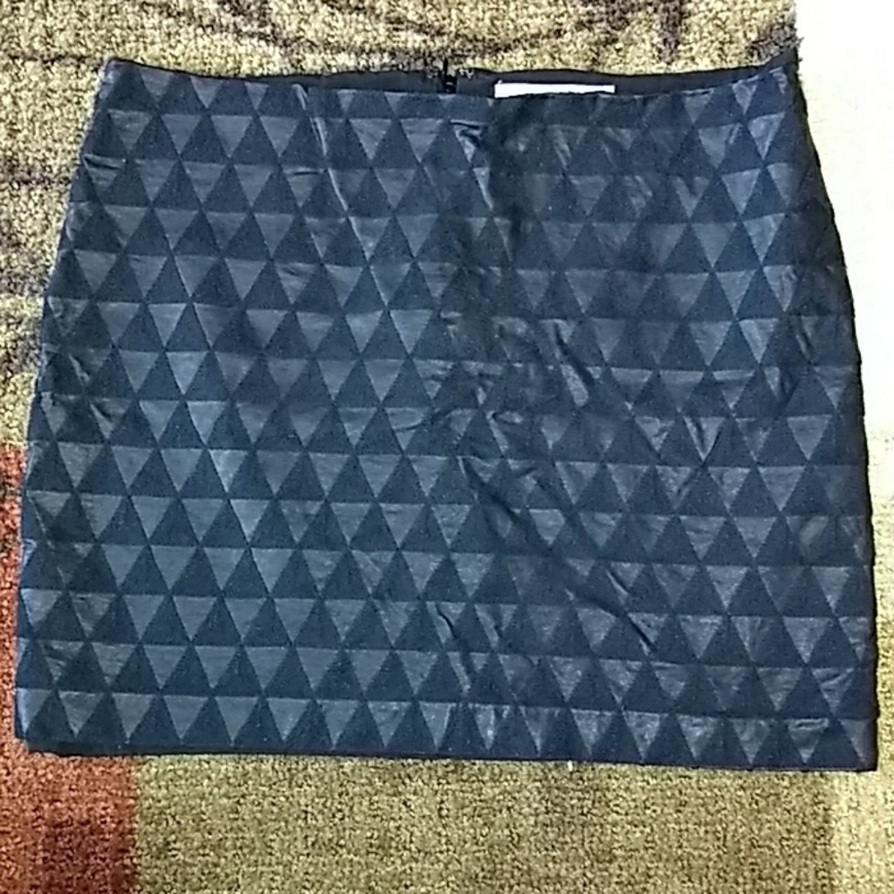Black mini skirt